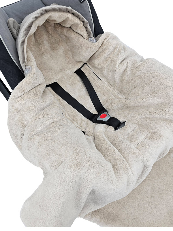 EKO Fusak do autosedačky Dark Beige