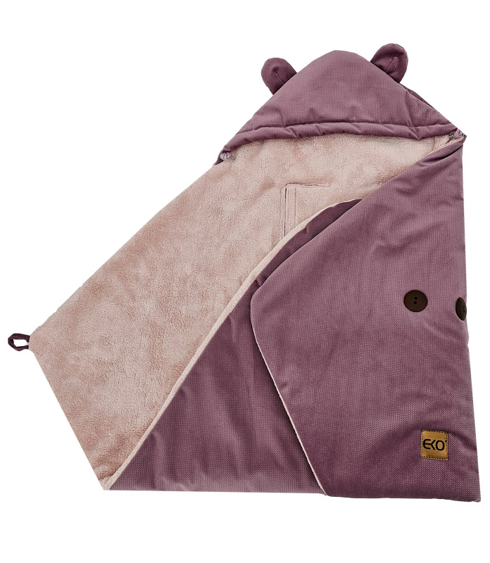 EKO Fusak do autosedačky Lilac