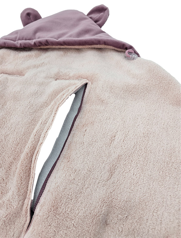 EKO Fusak do autosedačky Lilac