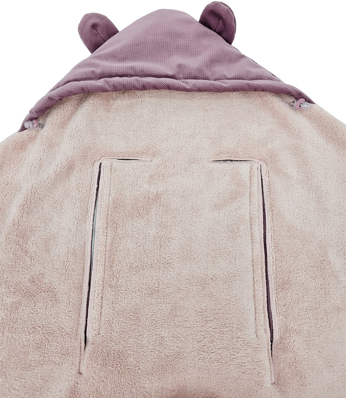 EKO Fusak do autosedačky Lilac