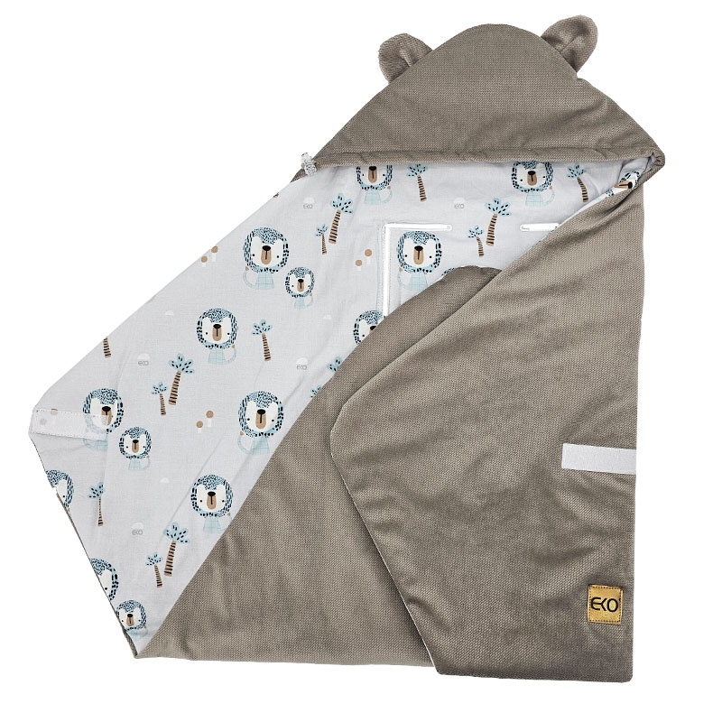 EKO Vak na spaní do autosedačky Velvet Lion beige