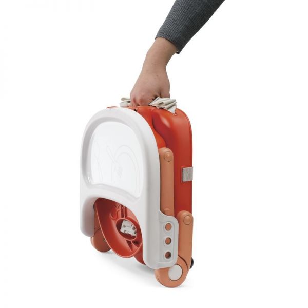 CHICCO Podsedák přenosný Pocket Snack na židli - Poppy red