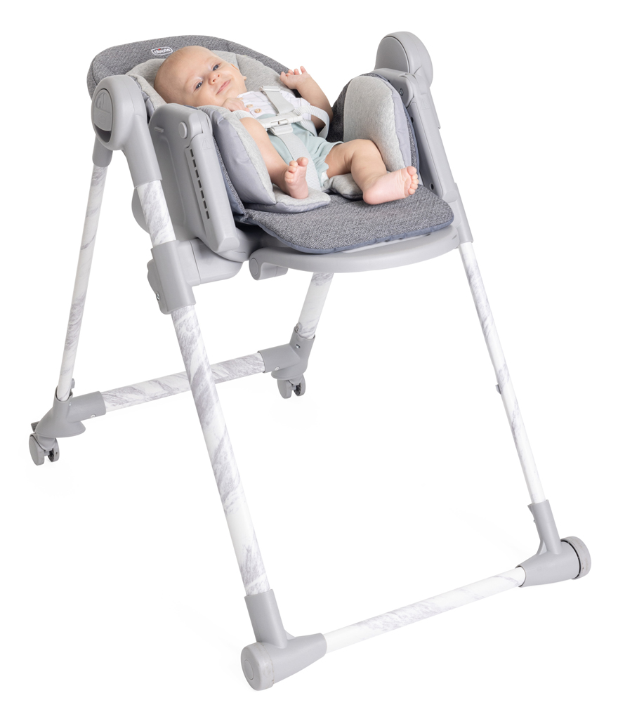 CHICCO Židlička jídelní Polly Armonia - Carrara