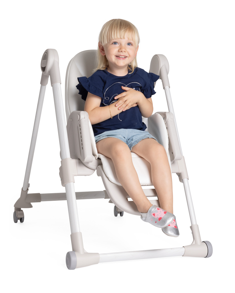 CHICCO Židlička jídelní Polly Armonia - Mother Pearl