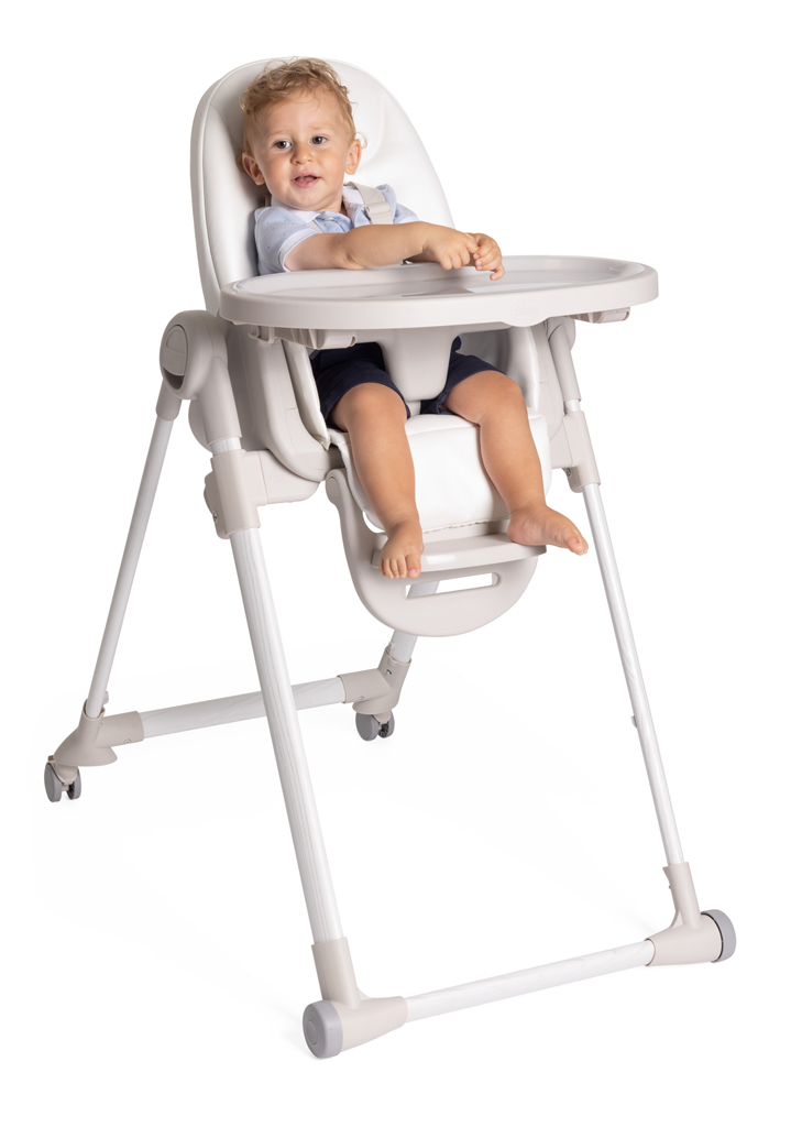 CHICCO Židlička jídelní Polly Armonia - Mother Pearl