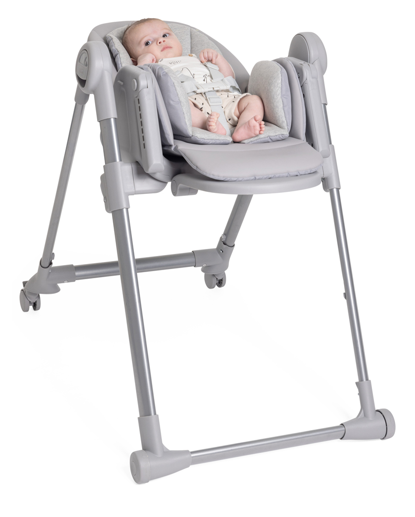 CHICCO Židlička jídelní Polly Armonia - Steel