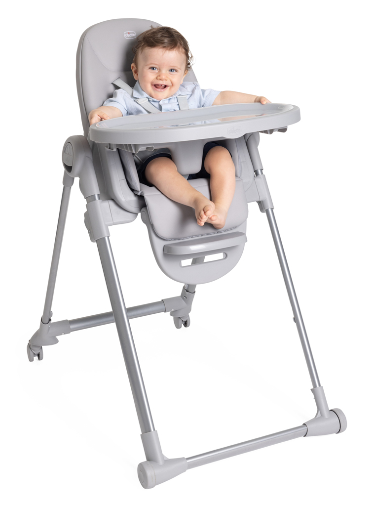 CHICCO Židlička jídelní Polly Armonia - Steel
