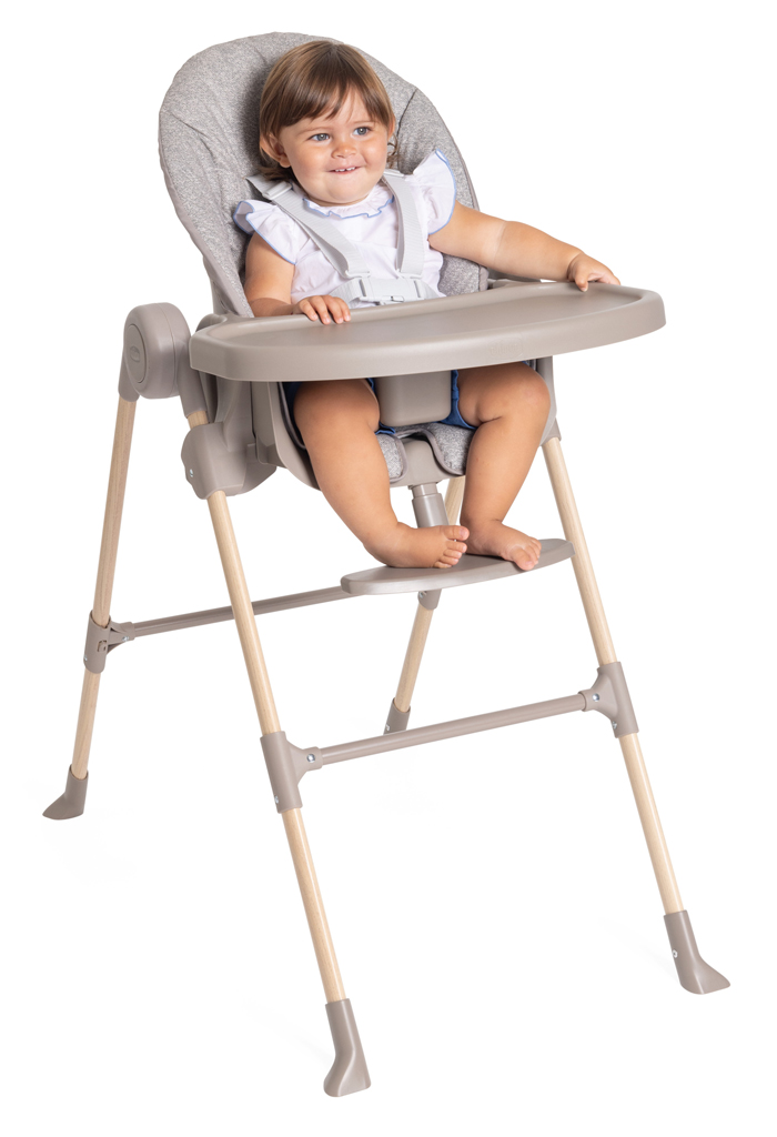 CHICCO Židlička jídelní Polly Essential - Ash