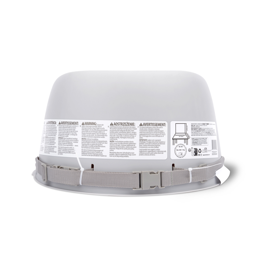 INGENUITY Podsedák na jídelní židli Easy Clean Booster Gray do 15kg