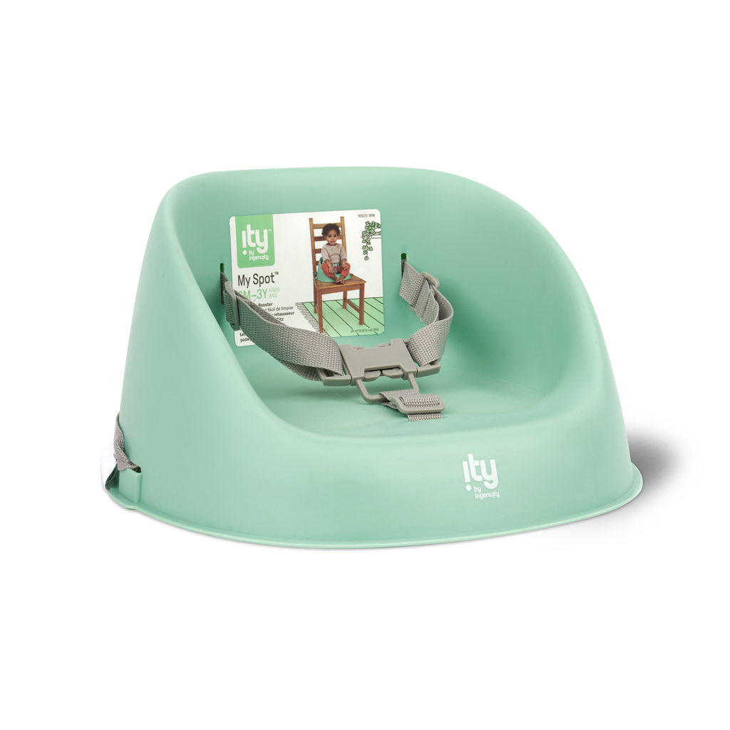INGENUITY Podsedák na jídelní židli Easy Clean Booster Green do 15kg