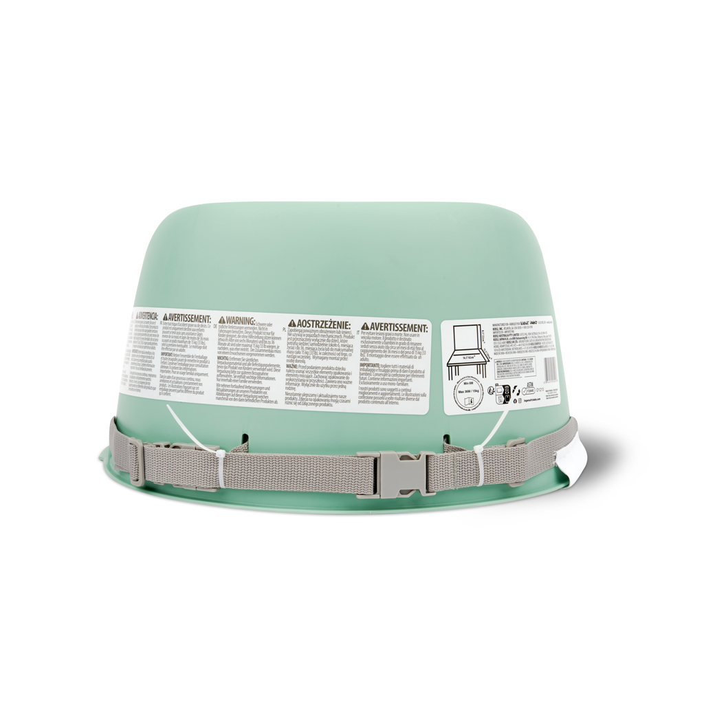 INGENUITY Podsedák na jídelní židli Easy Clean Booster Green do 15kg