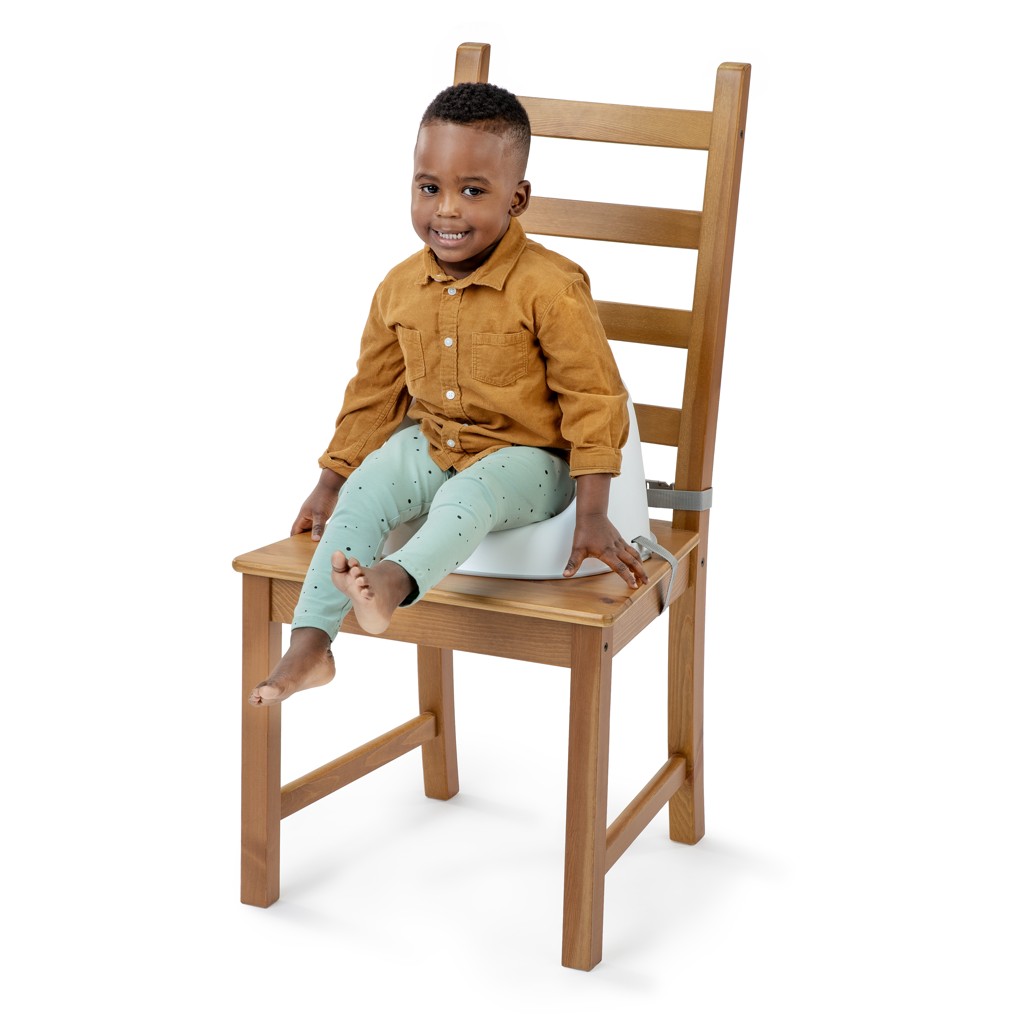 INGENUITY Podsedák na jídelní židli Ity Simplicity Seat Easy Clean Booster Grey do 15 kg