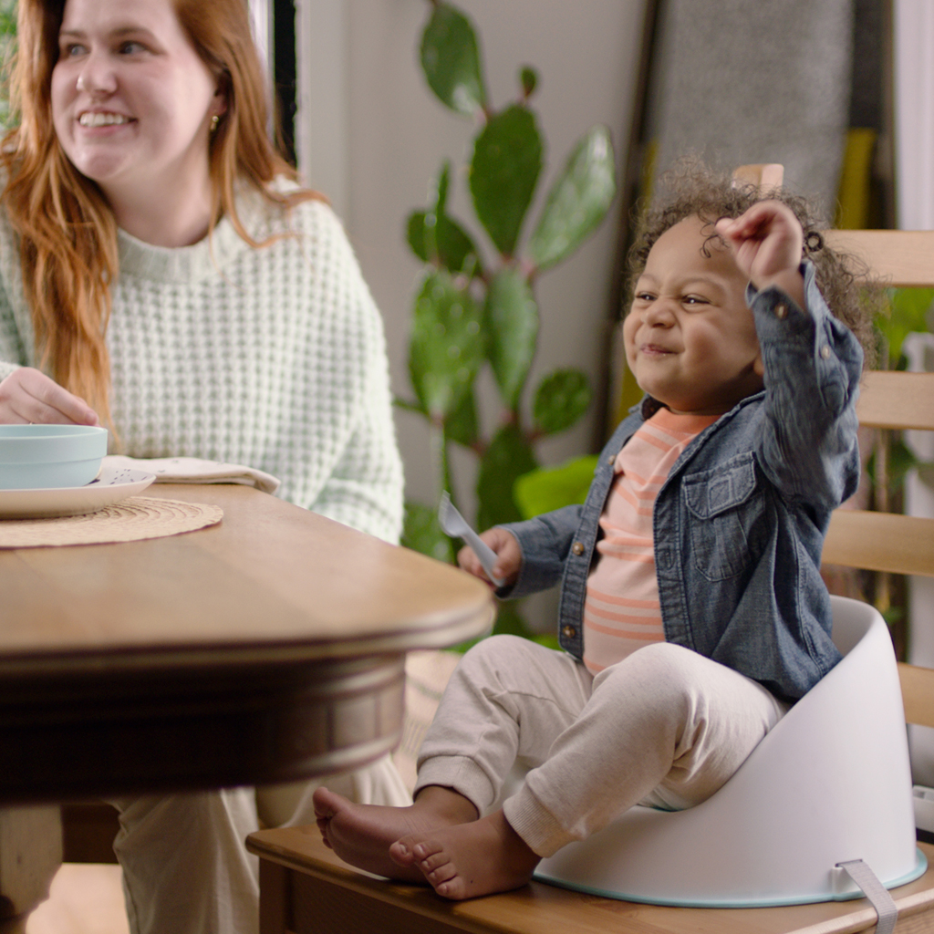 INGENUITY Podsedák na jídelní židli Ity Simplicity Seat Easy Clean Booster Teal do 15 kg