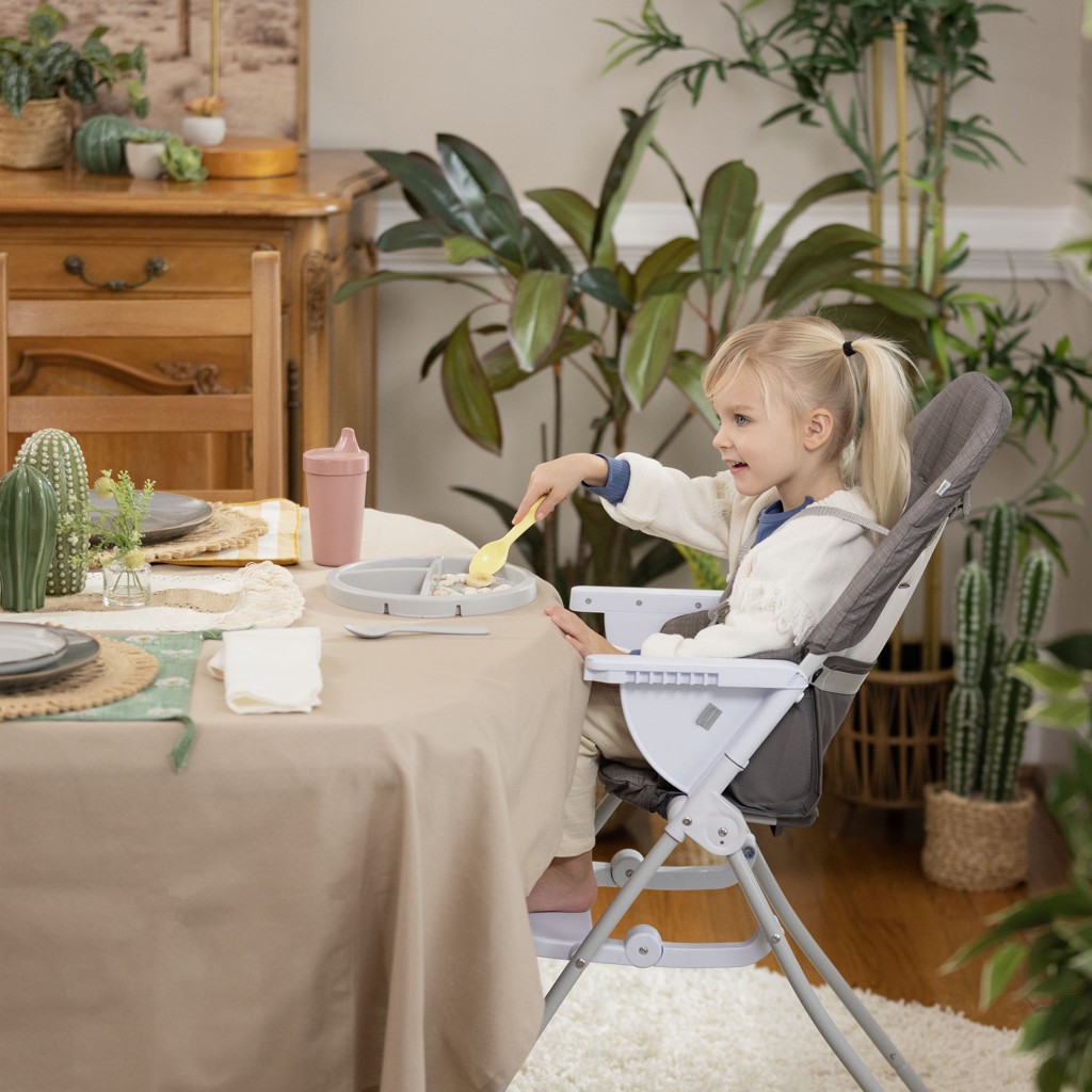 INGENUITY Židle jídelní skládací Sun Valley™ Grey 6m+ do 15 kg