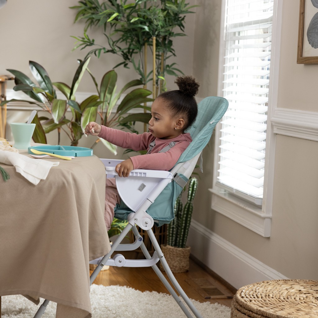 INGENUITY Židle jídelní skládací Sun Valley™ Teal 6m+ do 15 kg