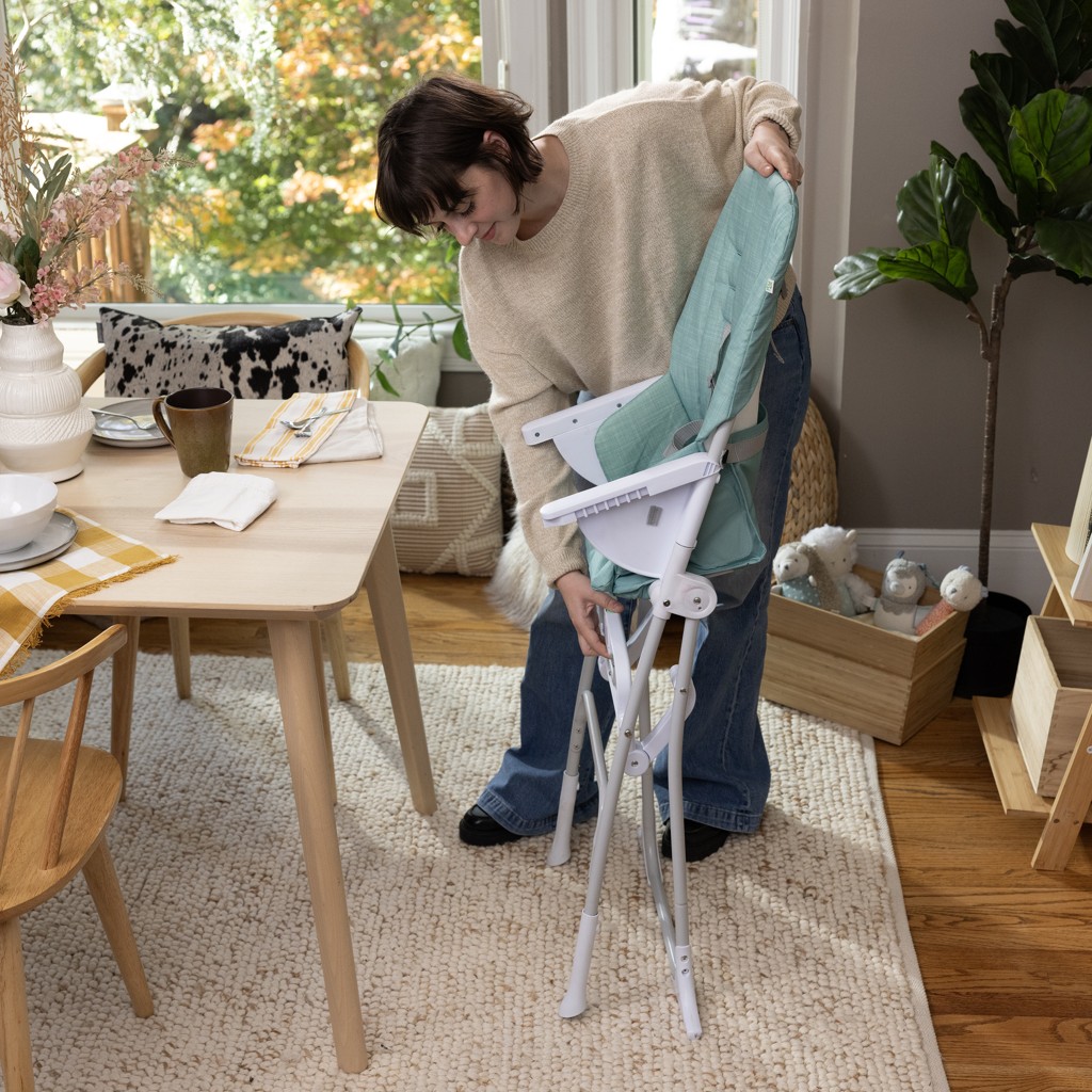 INGENUITY Židle jídelní skládací Sun Valley™ Teal 6m+ do 15 kg