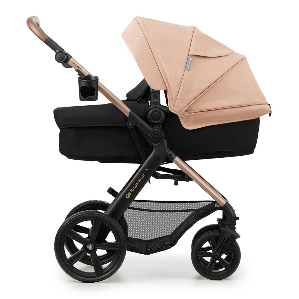 KINDERKRAFT Kočárek kombinovaný Moov 2 3v1 Sand Beige - pěnová kola