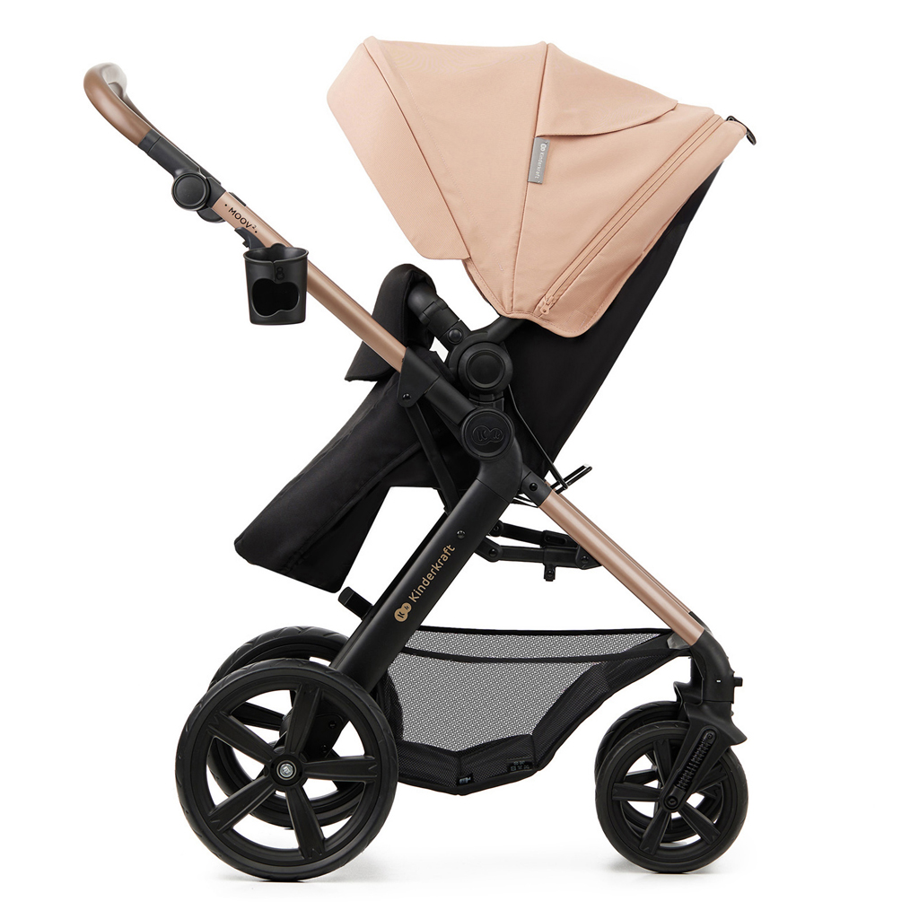 KINDERKRAFT Kočárek kombinovaný Moov 2 3v1 Sand Beige - pěnová kola