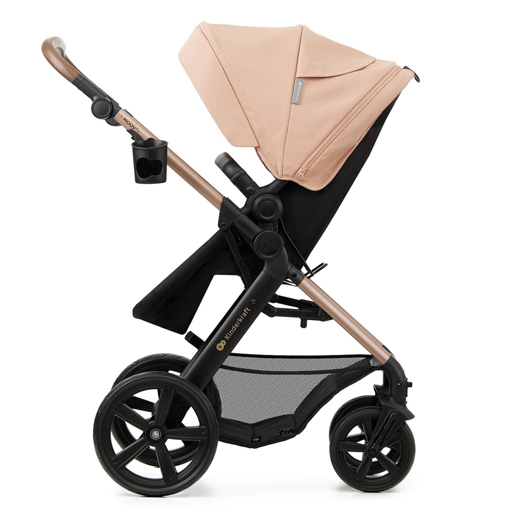 KINDERKRAFT Kočárek kombinovaný Moov 2 3v1 Sand Beige - pěnová kola