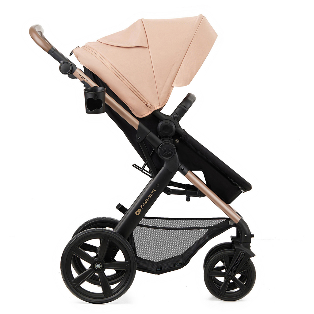 KINDERKRAFT Kočárek kombinovaný Moov 2 3v1 Sand Beige - pěnová kola