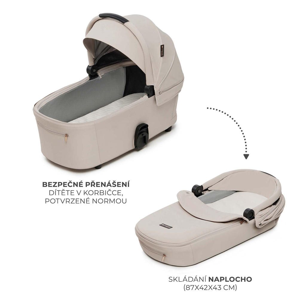 KINDERKRAFT Kočárek kombinovaný Nea 2 2v1 Beige