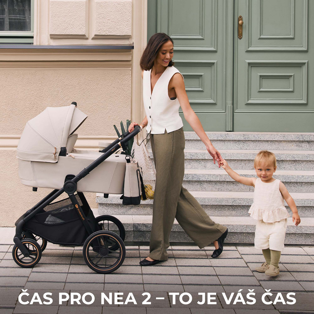 KINDERKRAFT Kočárek kombinovaný Nea 2 2v1 Dark Grey