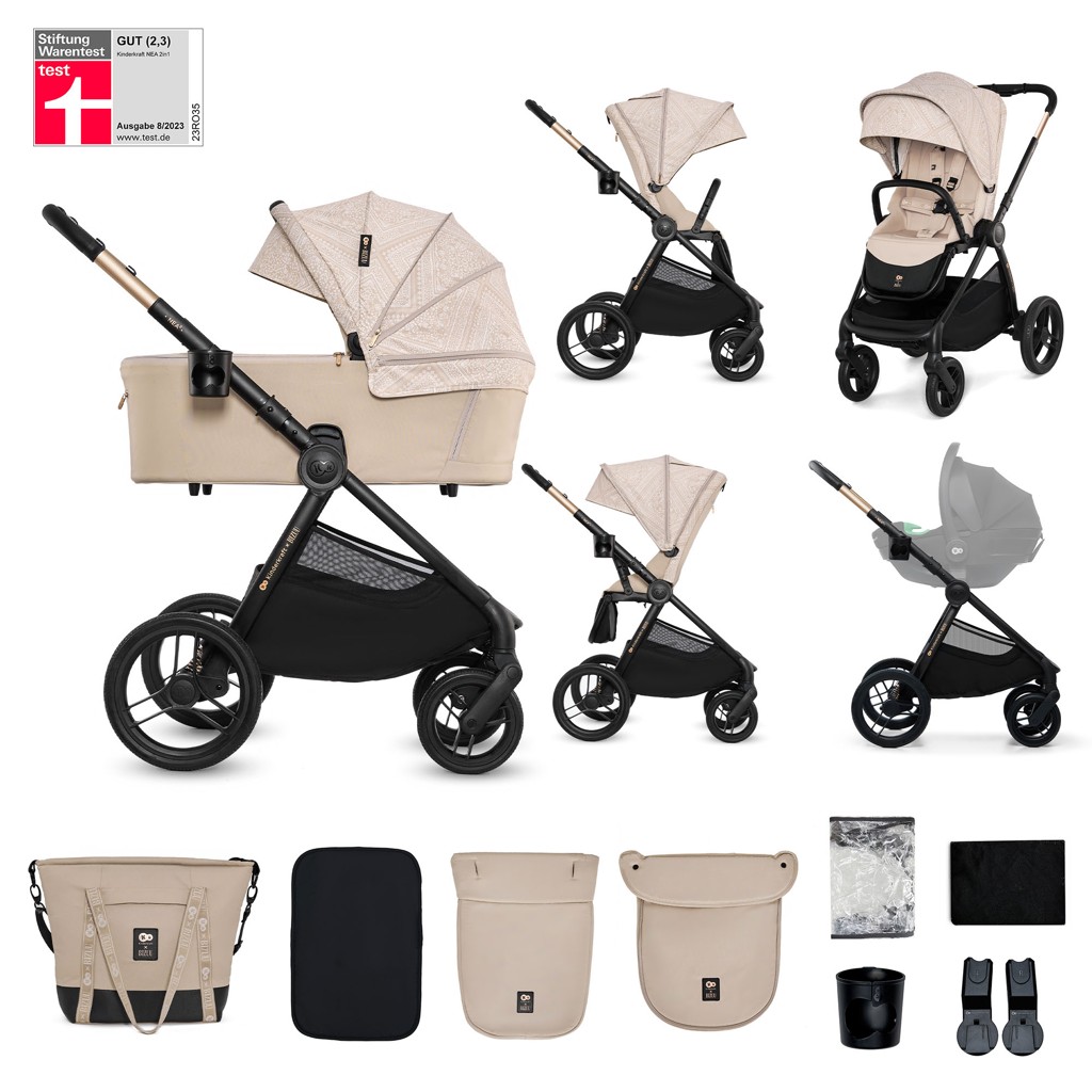 KINDERKRAFT Kočárek kombinovaný Nea 2 2v1 Dune Whisper Bizuu