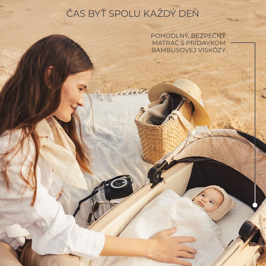 KINDERKRAFT Kočárek kombinovaný Nea 2 2v1 Dune Whisper Bizuu