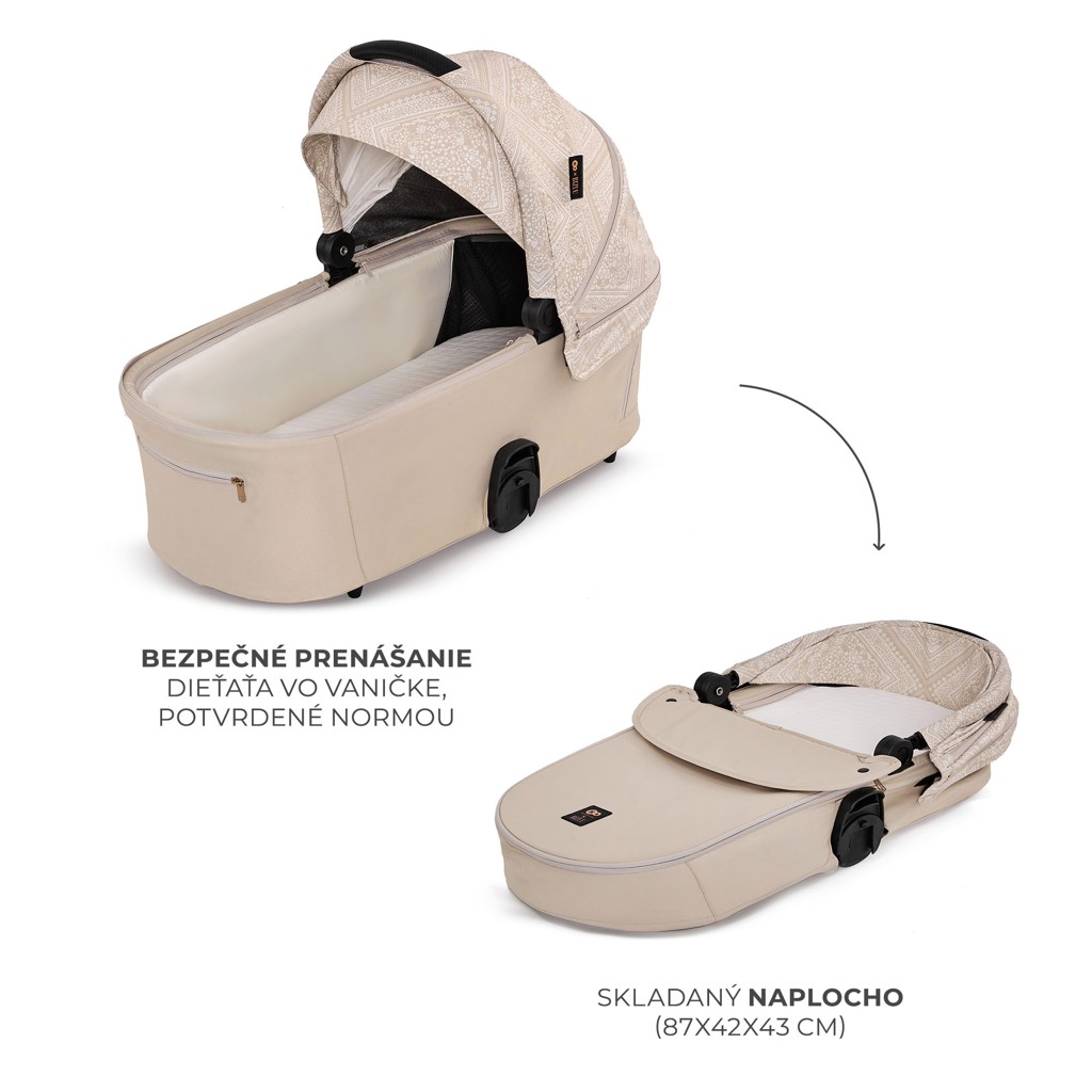 KINDERKRAFT Kočárek kombinovaný Nea 2 2v1 Dune Whisper Bizuu