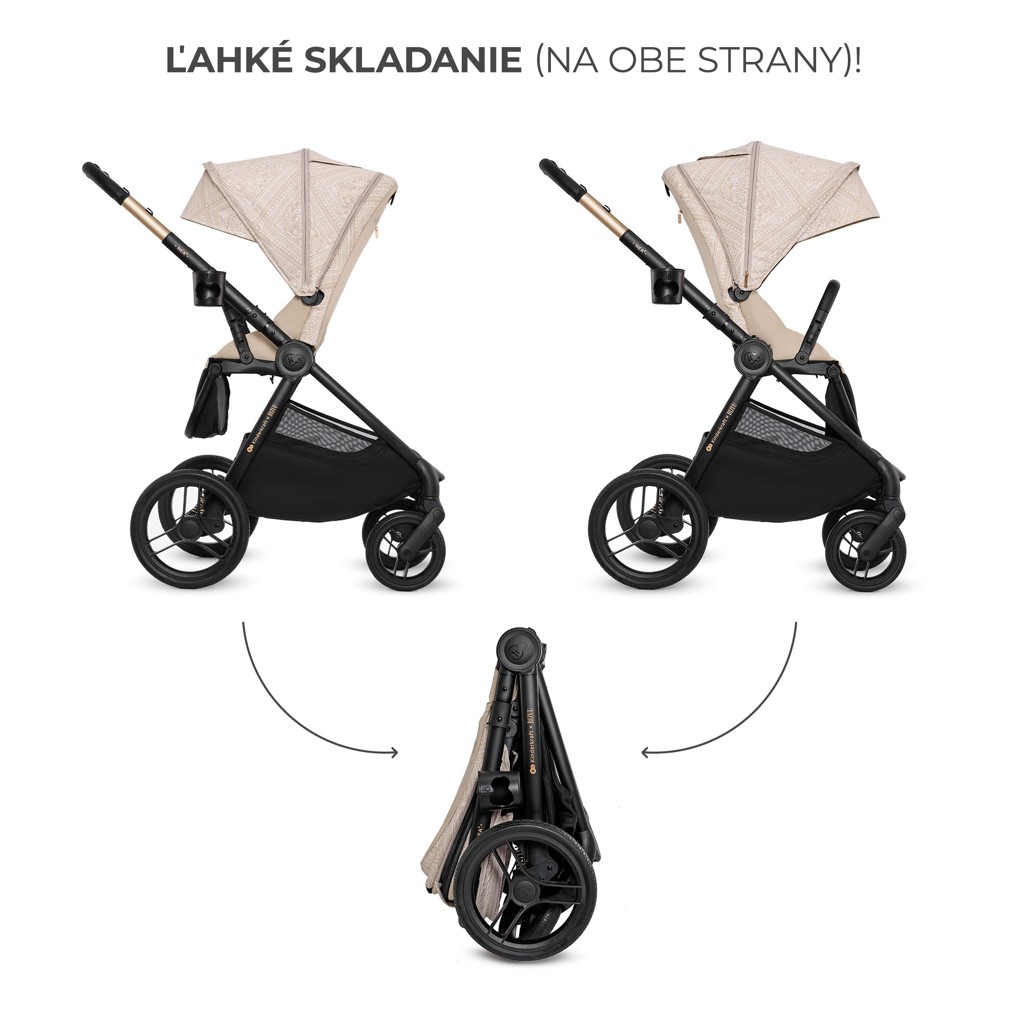 KINDERKRAFT Kočárek kombinovaný Nea 2 2v1 Dune Whisper Bizuu