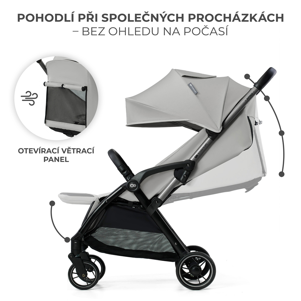 KINDERKRAFT Kočárek sportovní Apino Dove grey