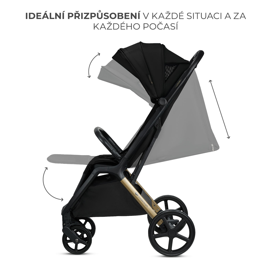KINDERKRAFT Kočárek sportovní Loom Black