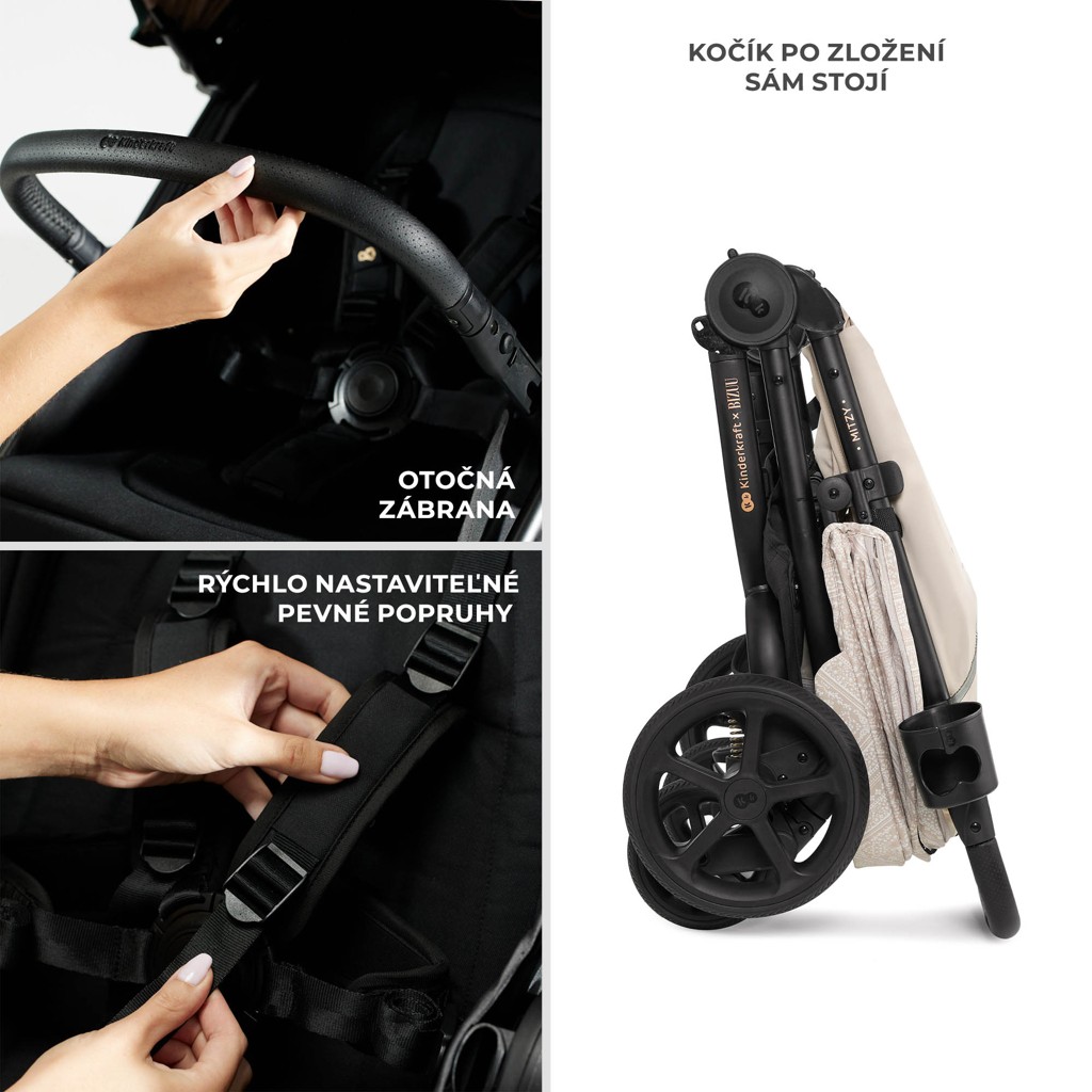 KINDERKRAFT Kočárek sportovní Mitzy Dune Whisper Bizuu