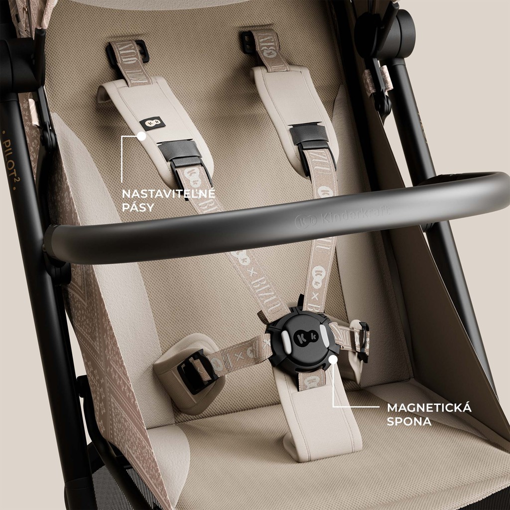 KINDERKRAFT Kočárek sportovní Pilot 2 Dune Whisper Bizuu