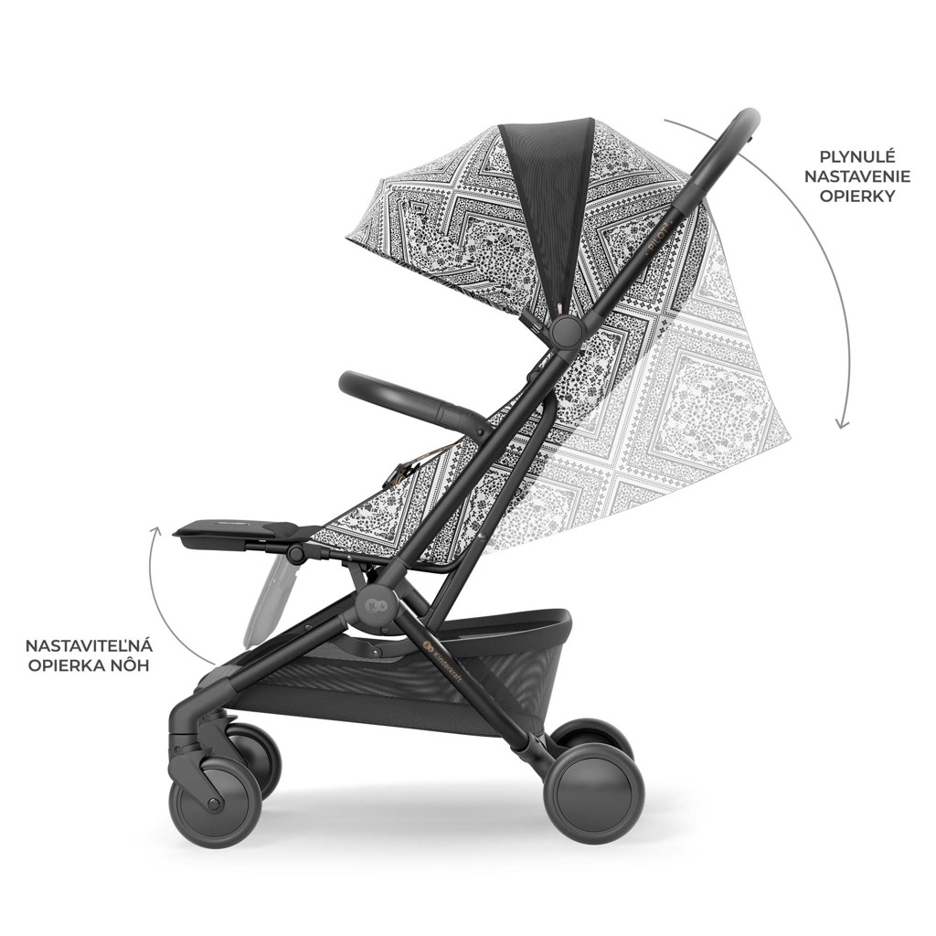 KINDERKRAFT Kočárek sportovní Pilot 2 Lunar Black Bizuu