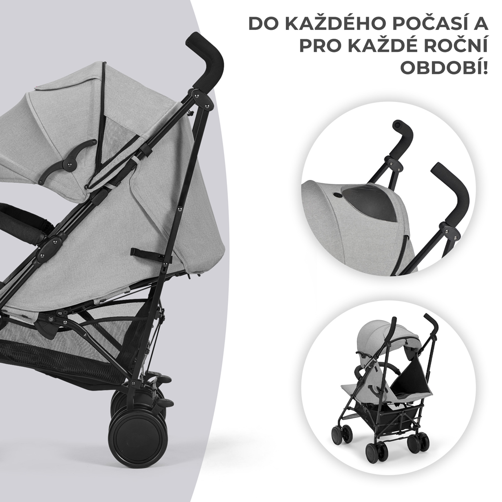 KINDERKRAFT Kočárek sportovní Siesta Ash grey