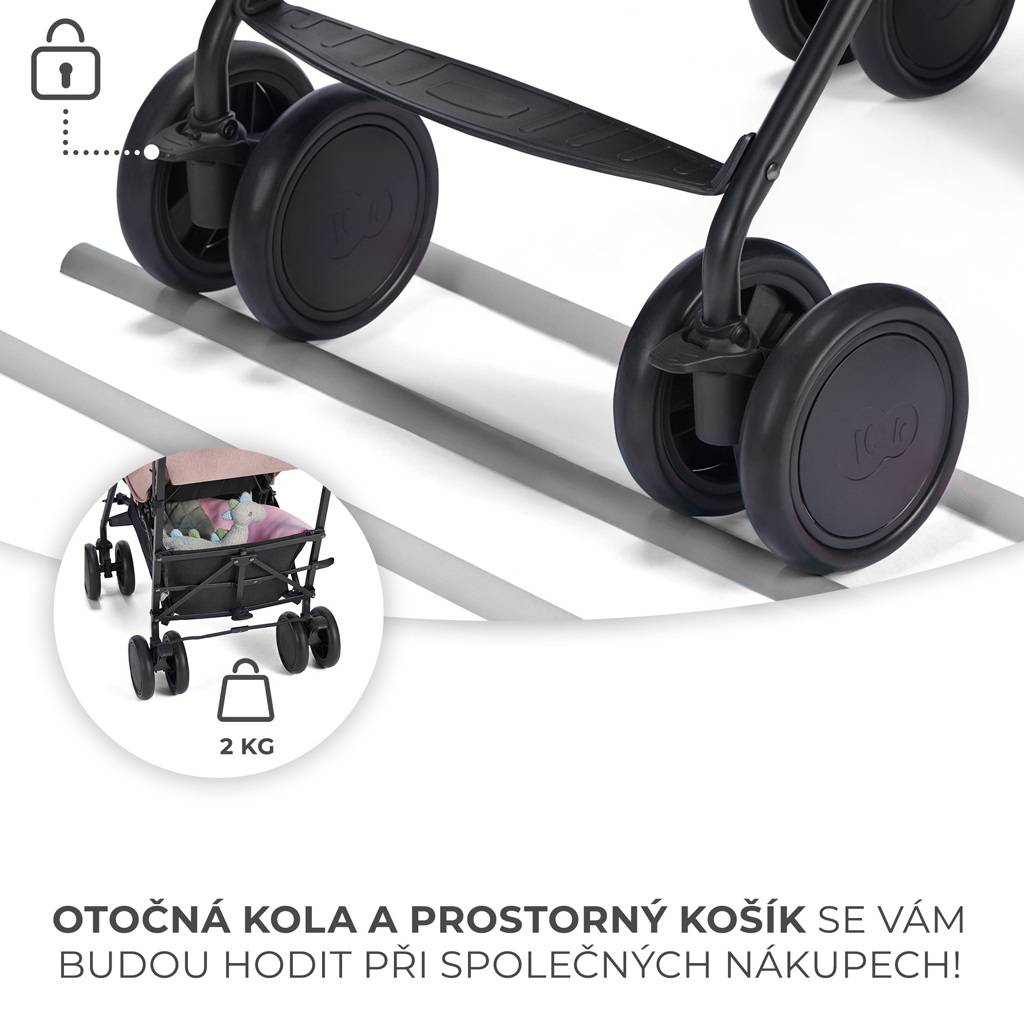 KINDERKRAFT Kočárek sportovní Siesta Pink Princess