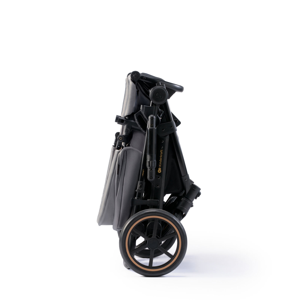 KINDERKRAFT SELECT Kočárek kombinovaný 3v1 Prime 2 Shadow Grey, Premium