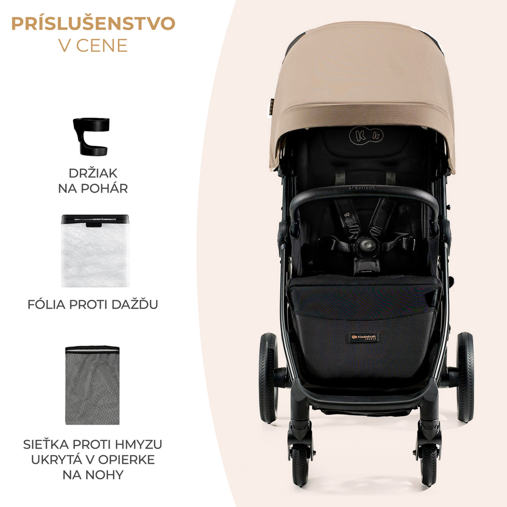 KINDERKRAFT SELECT Kočárek sportovní Mitzy Linen Beige