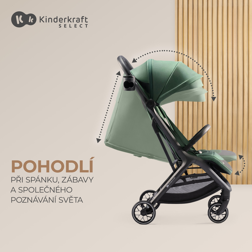 KINDERKRAFT SELECT Kočárek sportovní Nubi 2 Pink Quartz