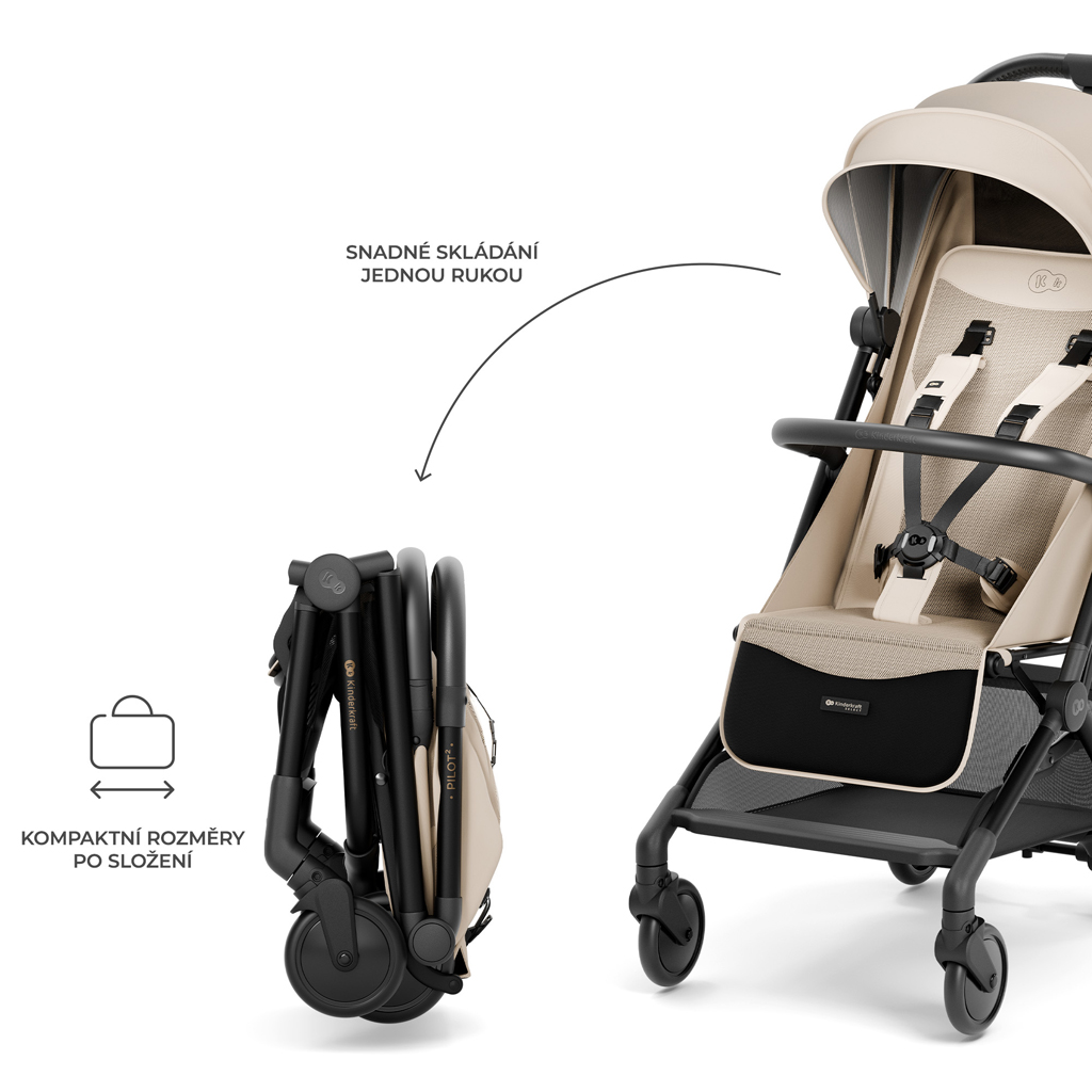 KINDERKRAFT SELECT Kočárek sportovní Pilot 2 Beige