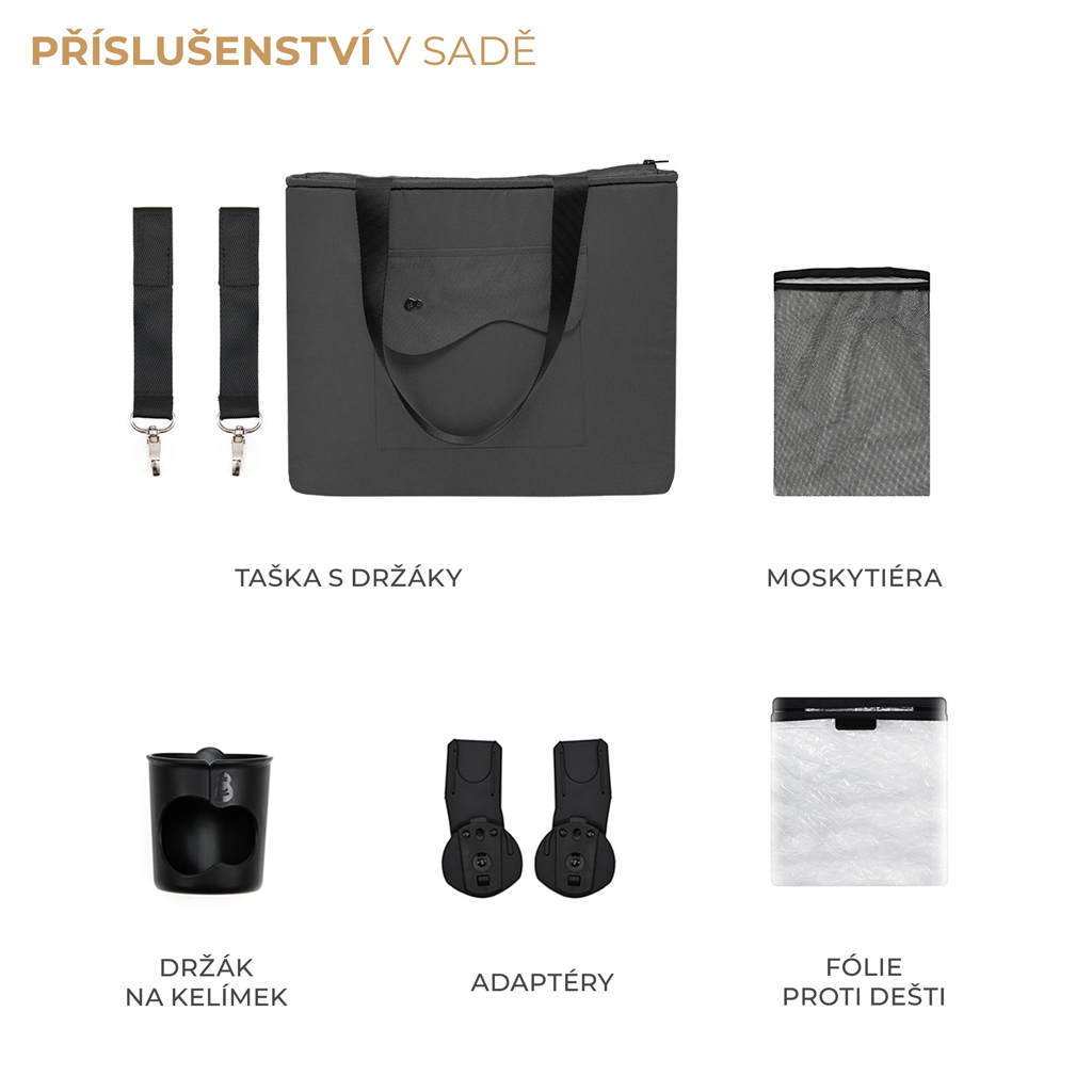 KINDERKRAFT SELECT Kočárek sportovní Yoxi Moonlight Grey