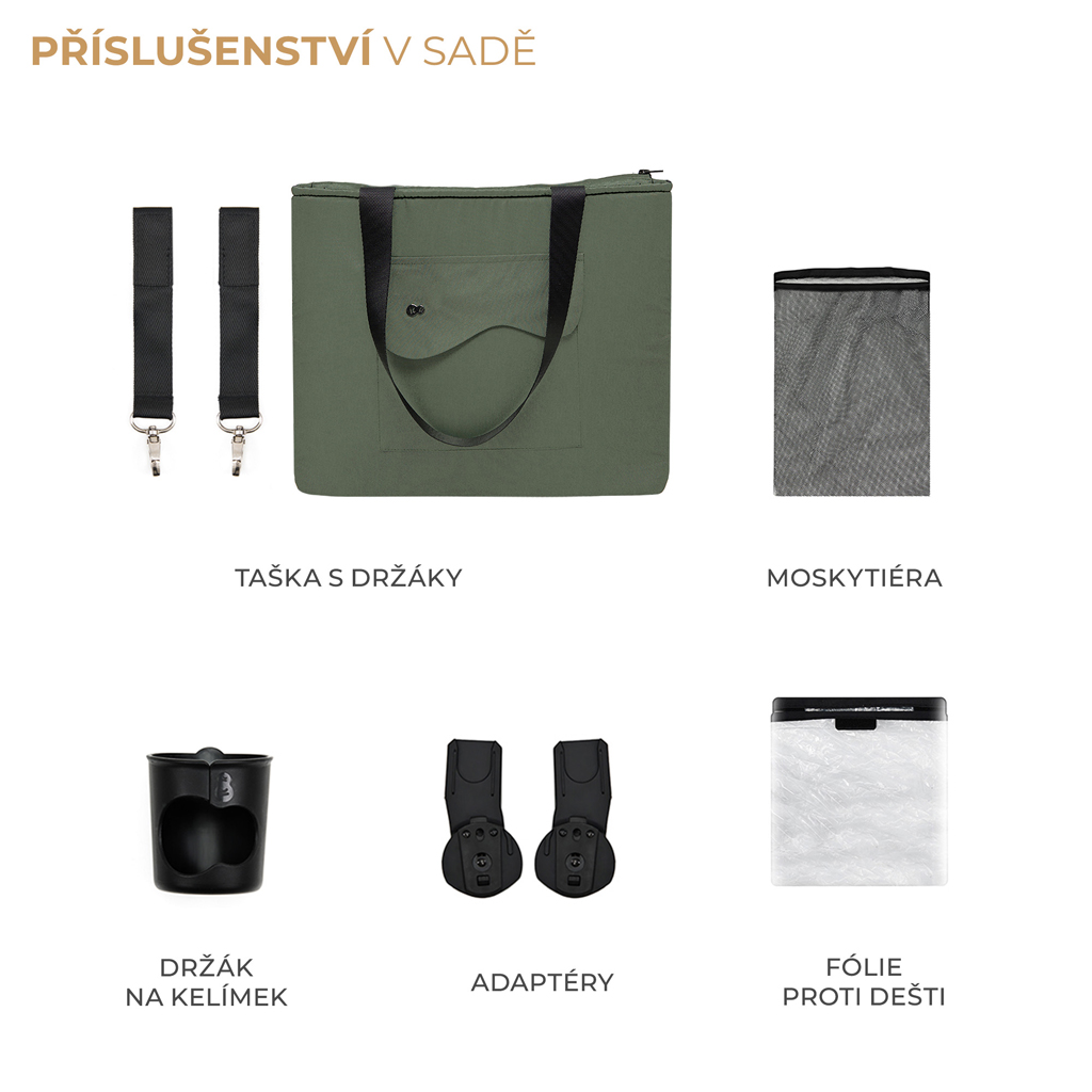 KINDERKRAFT SELECT Kočárek sportovní Yoxi Mystic Green