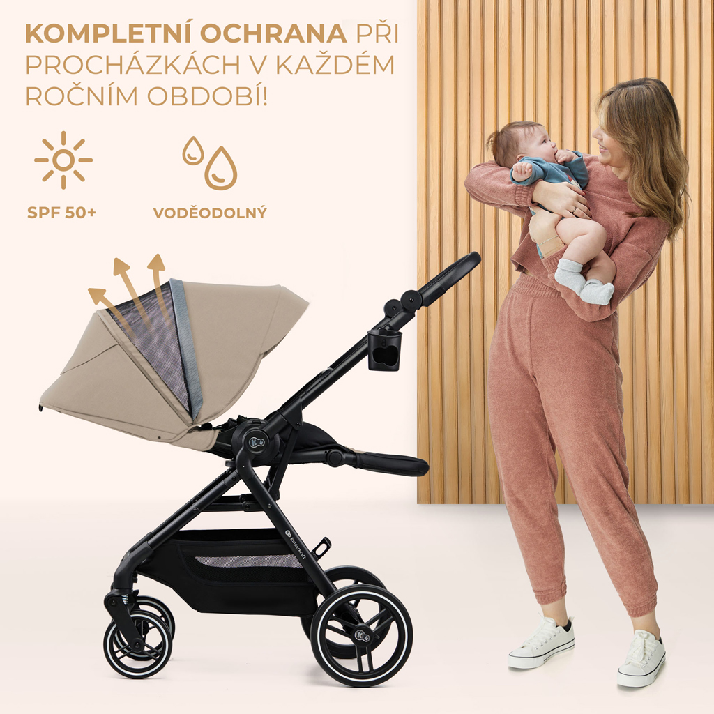 KINDERKRAFT SELECT Kočárek sportovní Yoxi Sand Beige