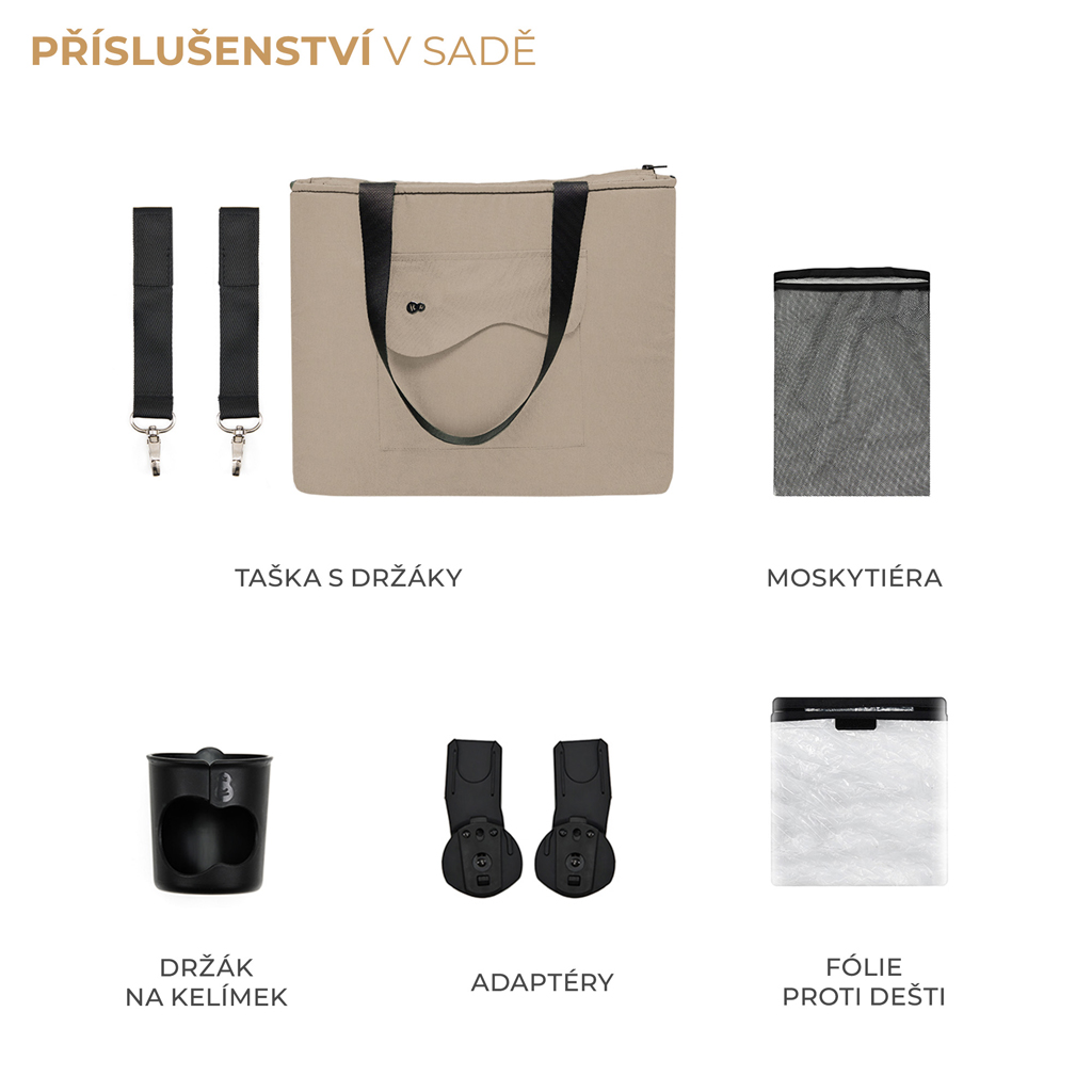 KINDERKRAFT SELECT Kočárek sportovní Yoxi Sand Beige