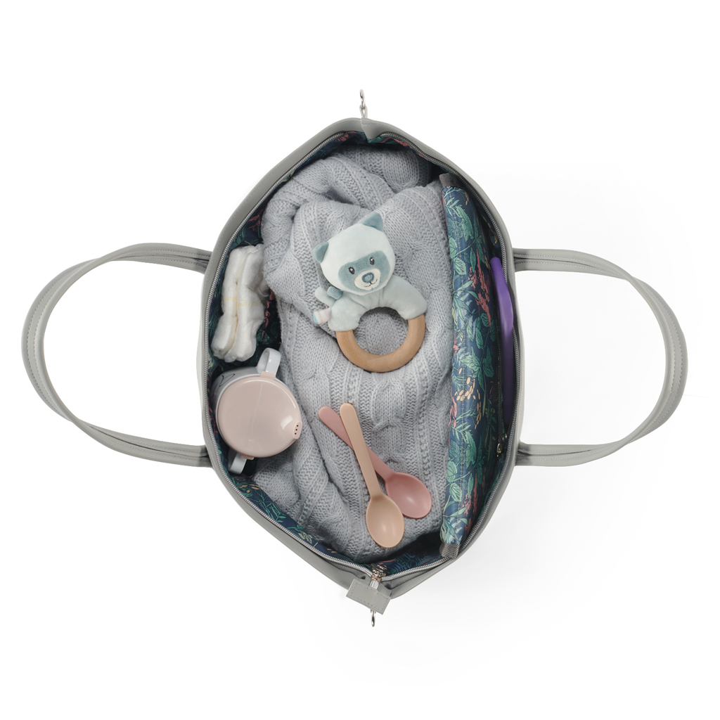 KINDERKRAFT SELECT Taška přebalovací Treasurebag Light Grey Nature Vibes, Premium