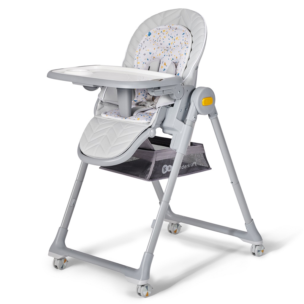 KINDERKRAFT SELECT Židlička jídelní Lastree Grey, Premium