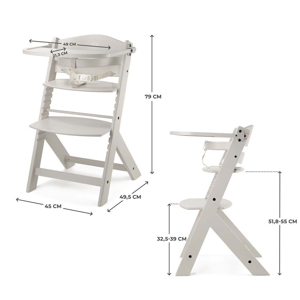 KINDERKRAFT Židlička jídelní Enock Beige