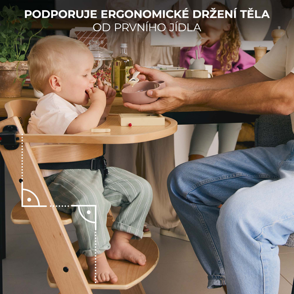 KINDERKRAFT Židlička jídelní Enock Beige