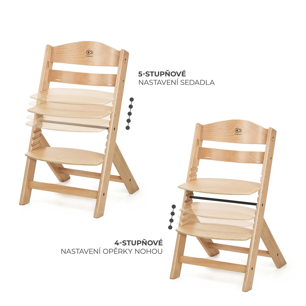 KINDERKRAFT Židlička jídelní Enock Beige